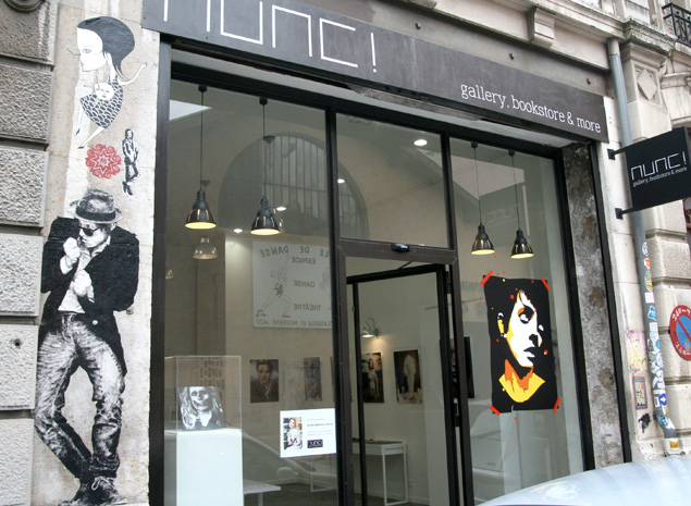 création de la vitrine de la galerie NUNC à Grenoble pour mon exposition