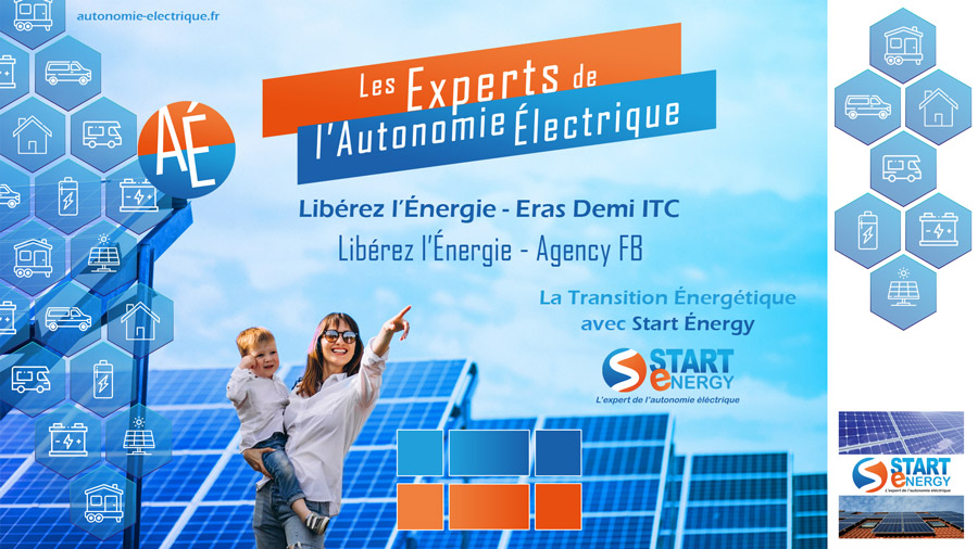 Le concept board du site autonomie électrique de Start Energy